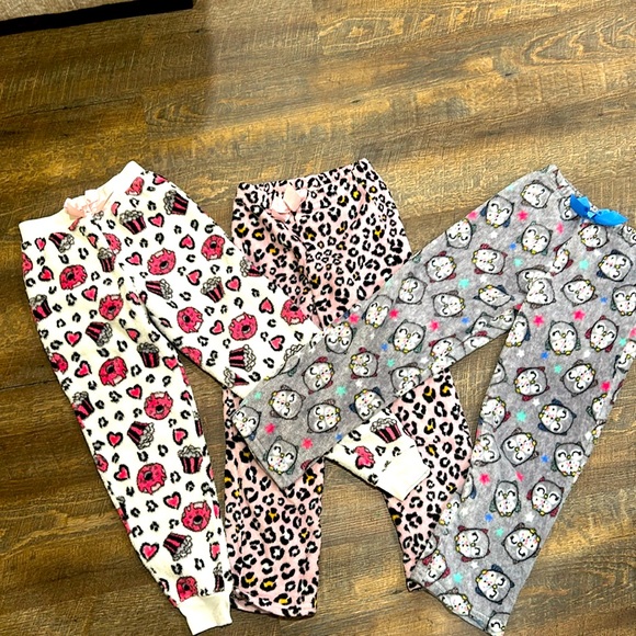 Other - Girls fluffy pajama bottom bundle